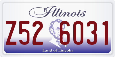 IL license plate Z526031
