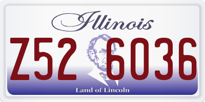 IL license plate Z526036