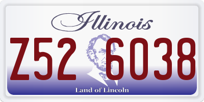 IL license plate Z526038