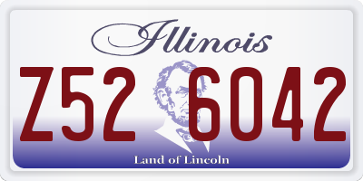 IL license plate Z526042
