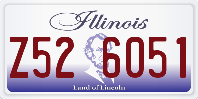IL license plate Z526051