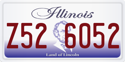 IL license plate Z526052