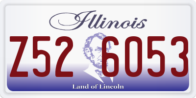 IL license plate Z526053