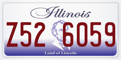 IL license plate Z526059