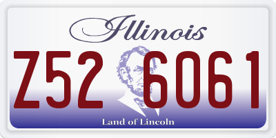IL license plate Z526061