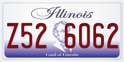 IL license plate Z526062