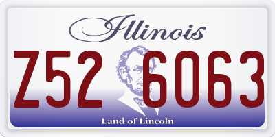 IL license plate Z526063
