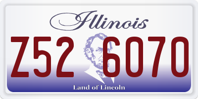 IL license plate Z526070
