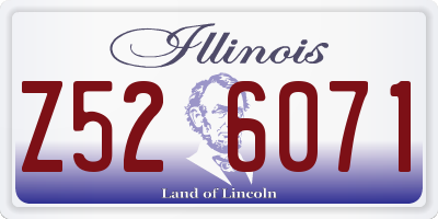 IL license plate Z526071