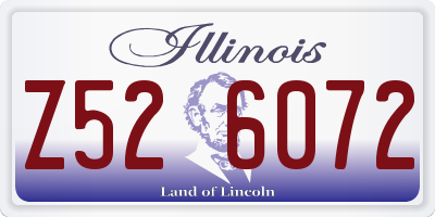 IL license plate Z526072