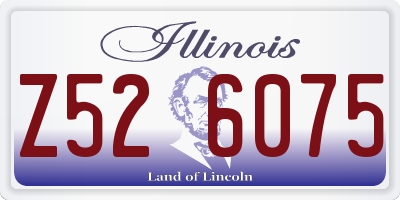 IL license plate Z526075