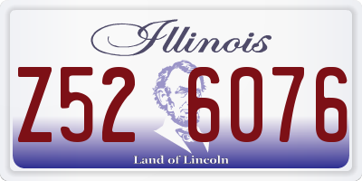 IL license plate Z526076