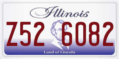 IL license plate Z526082