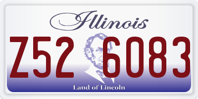 IL license plate Z526083