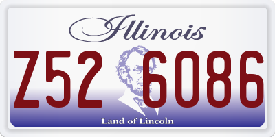 IL license plate Z526086