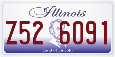 IL license plate Z526091