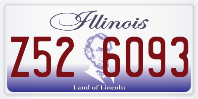 IL license plate Z526093