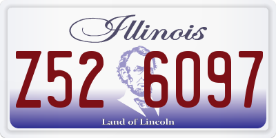 IL license plate Z526097