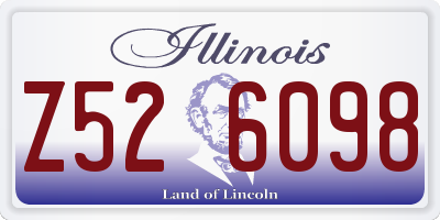 IL license plate Z526098