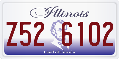 IL license plate Z526102