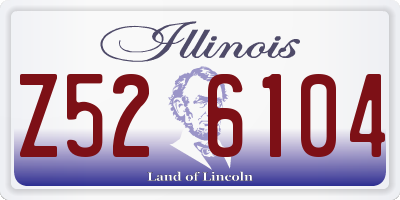 IL license plate Z526104