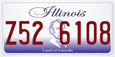 IL license plate Z526108