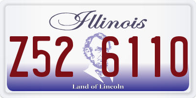 IL license plate Z526110