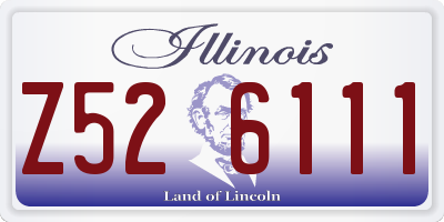 IL license plate Z526111