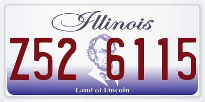 IL license plate Z526115
