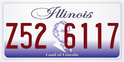 IL license plate Z526117