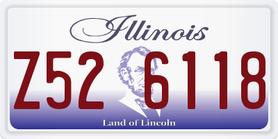IL license plate Z526118