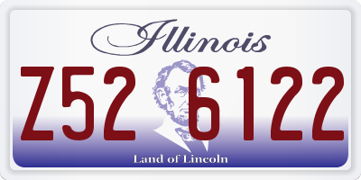 IL license plate Z526122