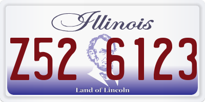 IL license plate Z526123