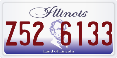 IL license plate Z526133