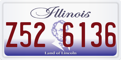 IL license plate Z526136