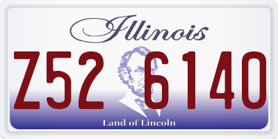 IL license plate Z526140