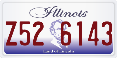 IL license plate Z526143
