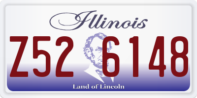 IL license plate Z526148