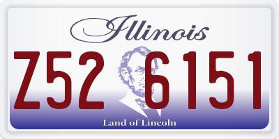 IL license plate Z526151