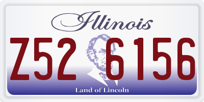 IL license plate Z526156