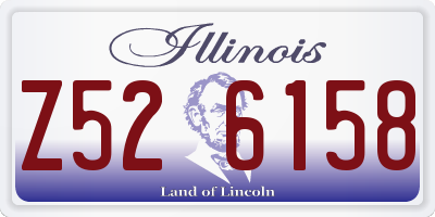 IL license plate Z526158