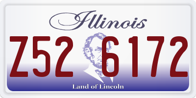 IL license plate Z526172