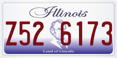 IL license plate Z526173