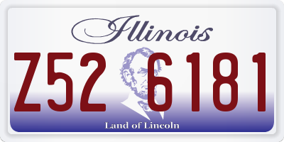 IL license plate Z526181