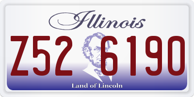 IL license plate Z526190