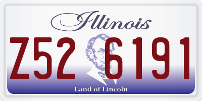IL license plate Z526191