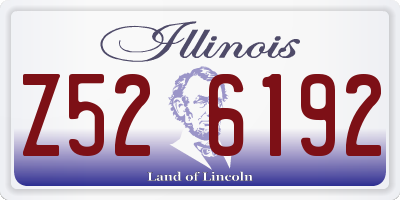 IL license plate Z526192