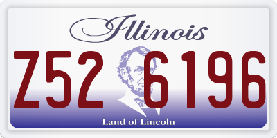 IL license plate Z526196