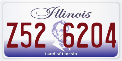 IL license plate Z526204
