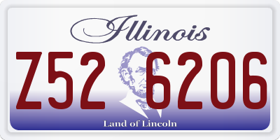 IL license plate Z526206